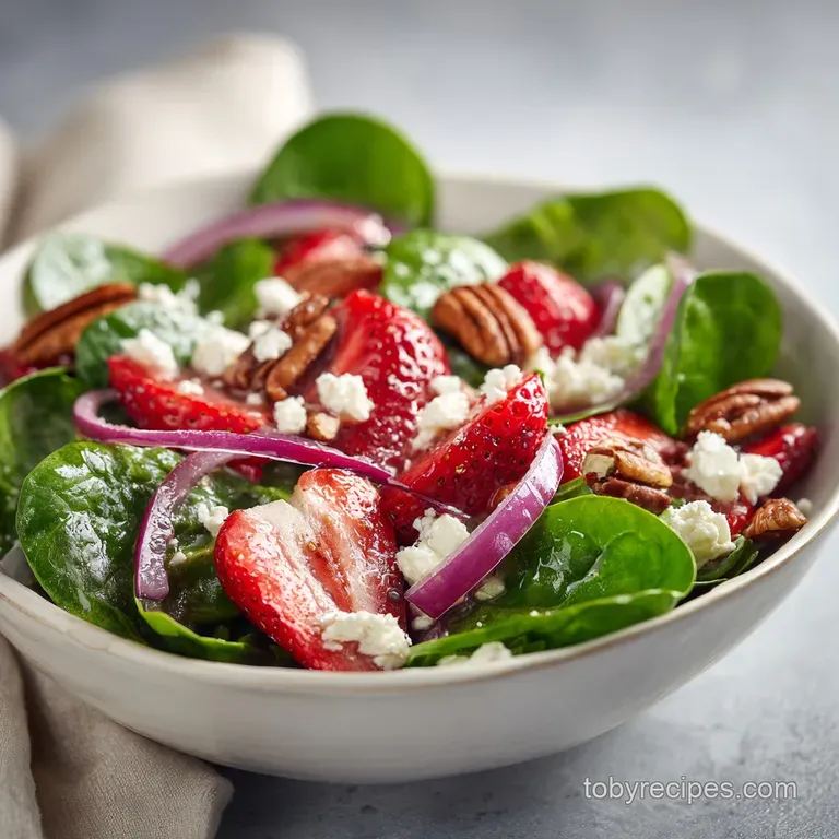 Strawberry Spinach Salad Recipe: Fresh and Vibrant