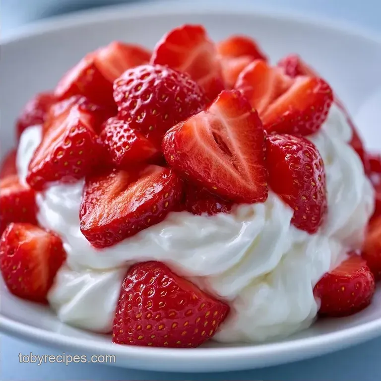 Strawberry Yogurt Dip in 10 Minutes