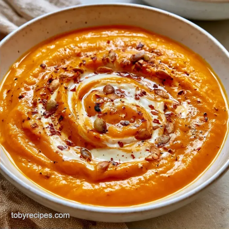 Rich Sweet Potato Butternut Squash Soup