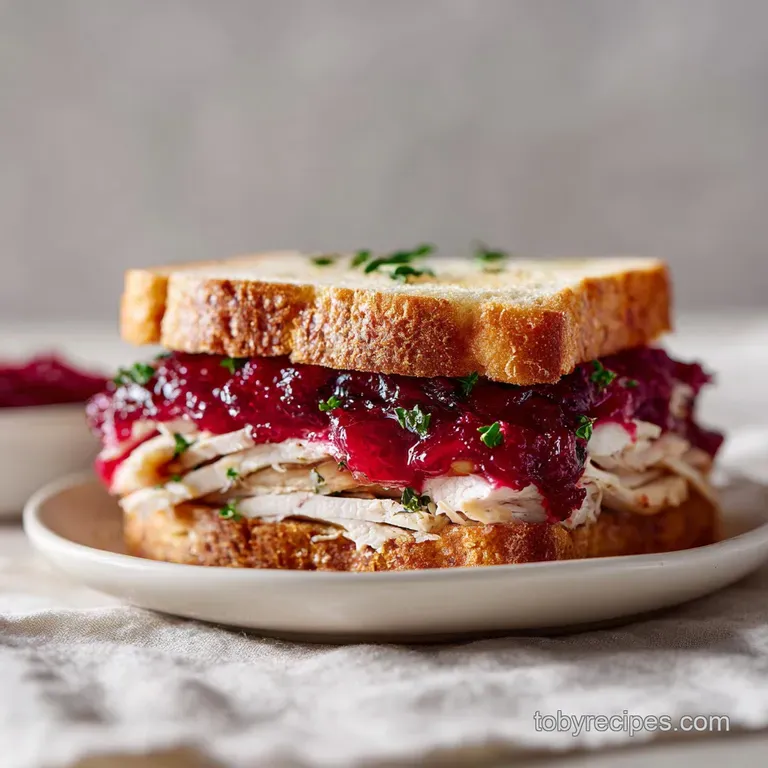 Turkey Sandwich with Cranberry Sauce: Crispy and Moist