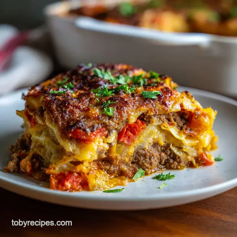 Low Carb Unstuffed Cabbage Casserole