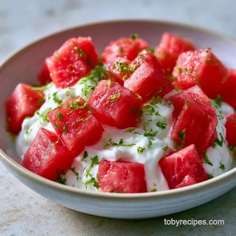 High-Protein Watermelon Yogurt Dip