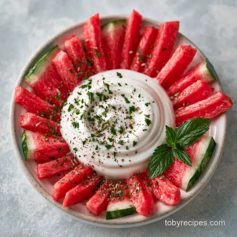 Watermelon Yogurt Fries with Greek Yogurt
