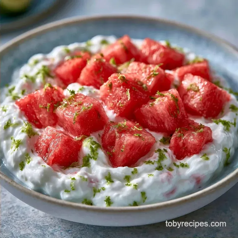 Healthy Watermelon Yogurt Dip: Tangy and Fresh